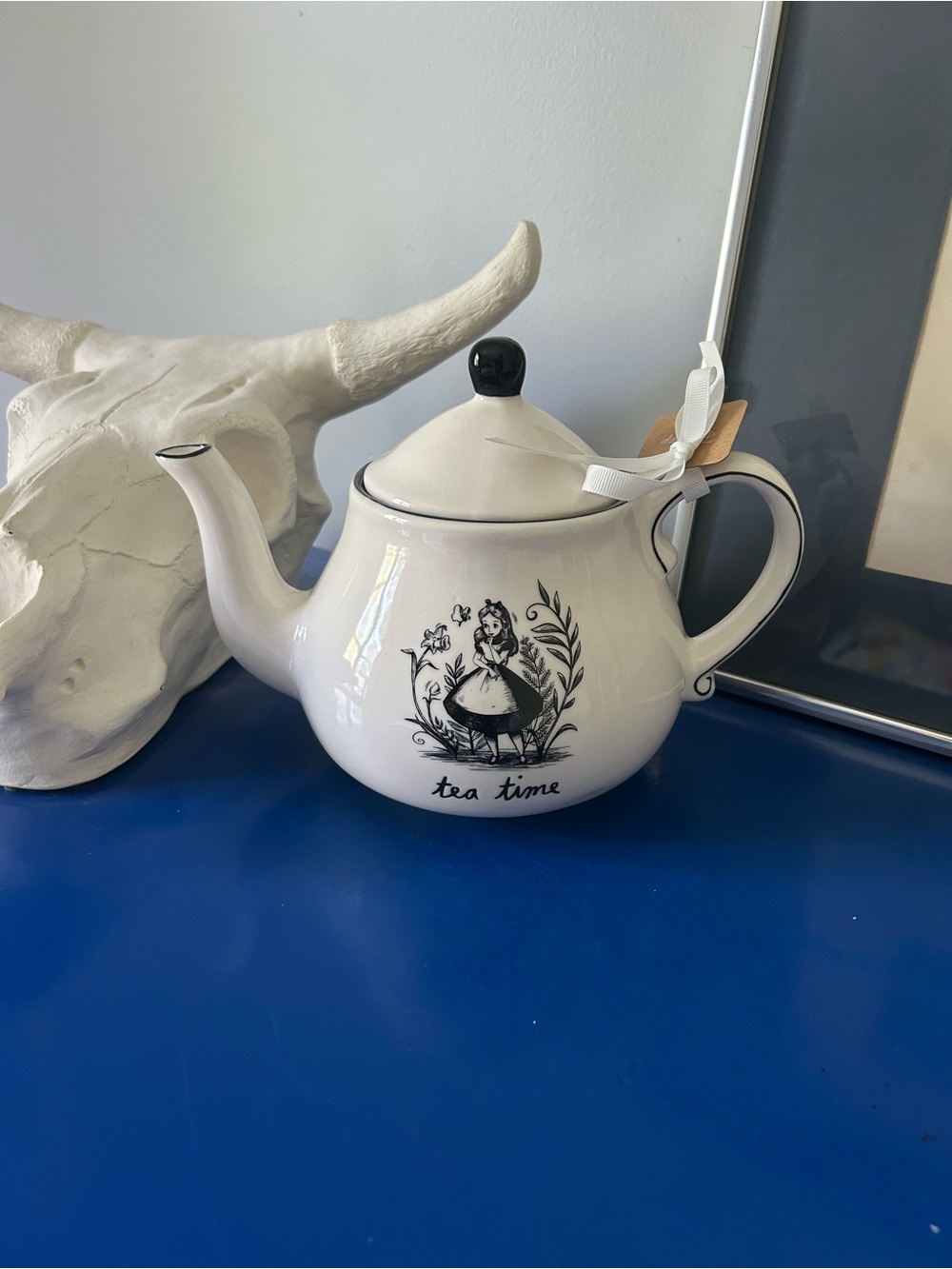Rae Dunn Disney Alice In Wonderland Tea Time Teapot